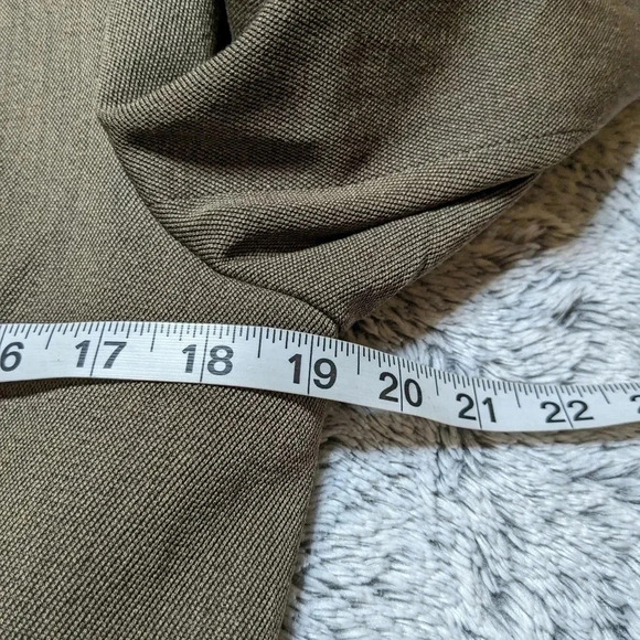 Theory Brown Wool Blazer Jacket Size 10 Hidden Buttons - Picture 7 of 9
